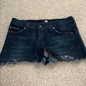 Denim jean shorts